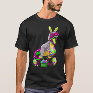 Easter Basket Bunny Dinosaur Shirt Egg Rex Kids Bo