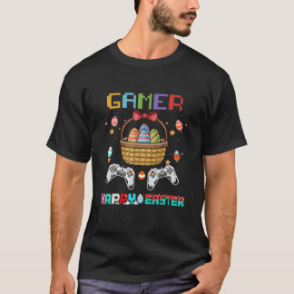 Easter Basket Gamer Video Game Controller With Eas T-Shirt
