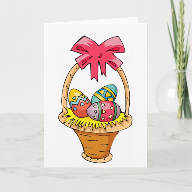 Easter Basket Holiday Card (Front)