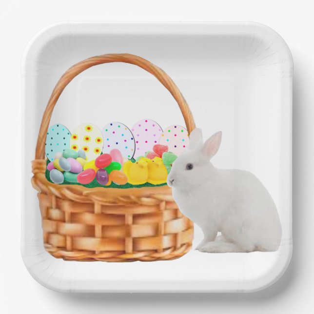Easter Basket Paper Plate (Front)