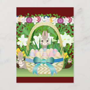 Easter Basket Postcard