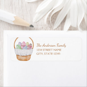 Easter Basket Return Address Label