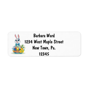 Easter Basket Return Address Label