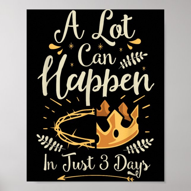 Easter Basket Stuffers A lot can happen in three Poster (Front)