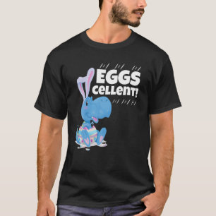 Easter Basket Stuffers Kids Cute T Rex Bunny Egg E T-Shirt