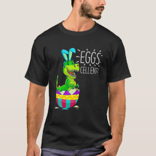Easter Basket Stuffers Kids Cute T Rex Bunny Egg E T-Shirt