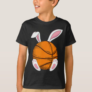 Easter Basketball  Rabbit Bunny Happy Easter Day 2 T-Shirt