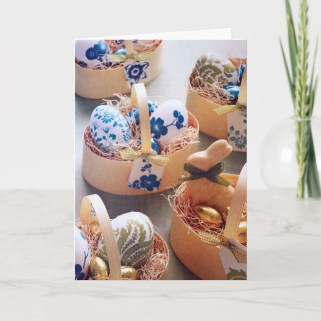 ***EASTER BASKETS GALORE*** SAY HAPPY **EASTER*** CARD (Front)