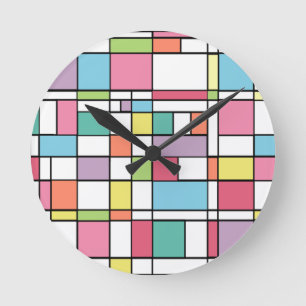 Easter Bauhaus Round Clock