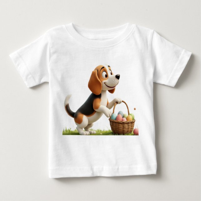 easter beagle baby T-Shirt (Front)