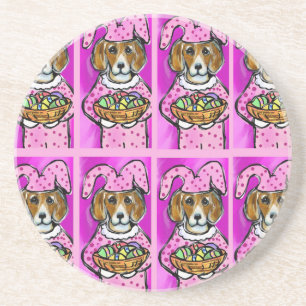 EASTER BEAGLE COASTER