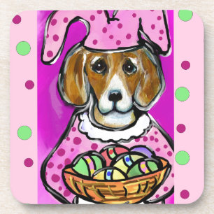 EASTER BEAGLE COASTER
