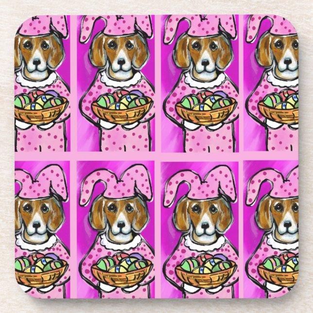 EASTER BEAGLE COASTER (Front)