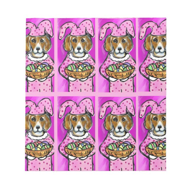 EASTER BEAGLE NOTEPAD (Front)