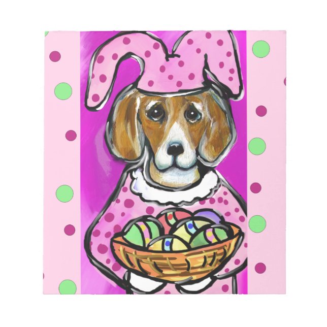 EASTER BEAGLE NOTEPAD (Front)