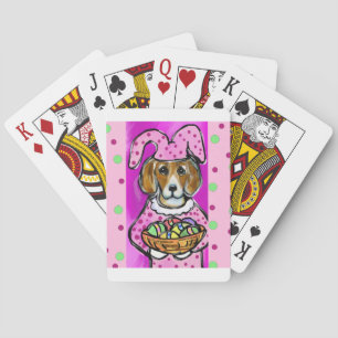 EASTER BEAGLE PLAYING CARDS