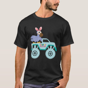 Easter Bearded Dragon Bunny Riding Monster Truck T T-Shirt
