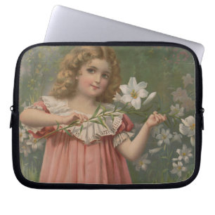 Easter Beauties, Vintage Illustration, 1898 Laptop Sleeve