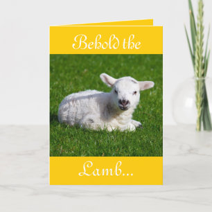 Easter Behold the Lamb II Holiday Card