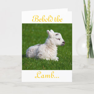 Easter Behold the Lamb II Holiday Card