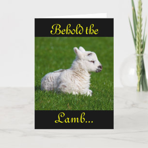Easter Behold the Lamb II Holiday Card