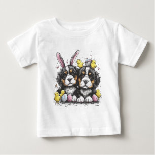 Easter Bernese Mountain Dogs Baby T-Shirt