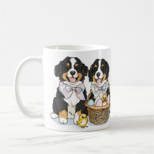 Easter Bernese Mountain Dogs Coffee Mug
