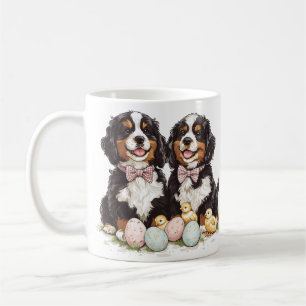 Easter Bernese Mountain Dogs Easter Eggs Coffee Mug