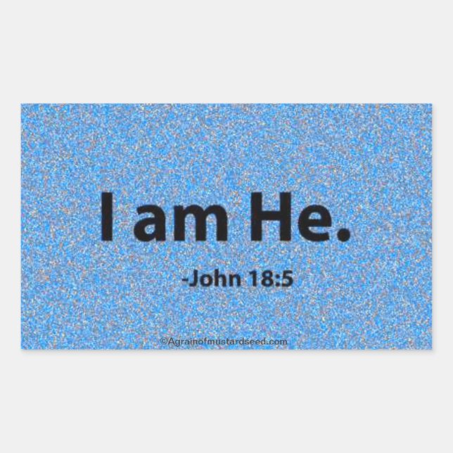 Easter Bible Quotes Rectangular Sticker (Front)