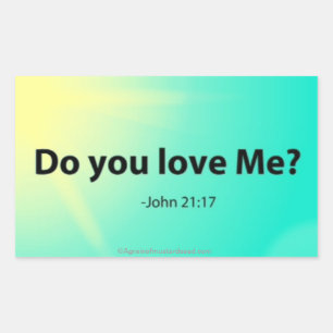 Easter Bible Quotes Rectangular Sticker