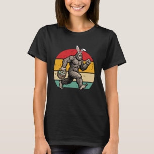 Easter Bigfoot Bunny Ears Egg Hunt Sasquatch Men W T-Shirt