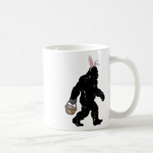 Easter Bigfoot Bunny Ears Sket Sasquatch Men Women Coffee Mug