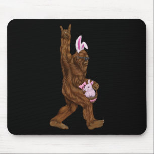 Easter Bigfoot Bunny In A Bysket Is Fun For Sunday Mouse Pad
