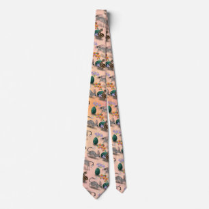 Easter Bilby & Australian Flowers Tie