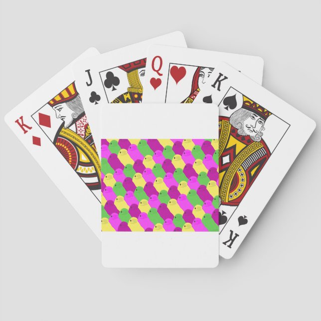 easter bird candy playing cards (Back)