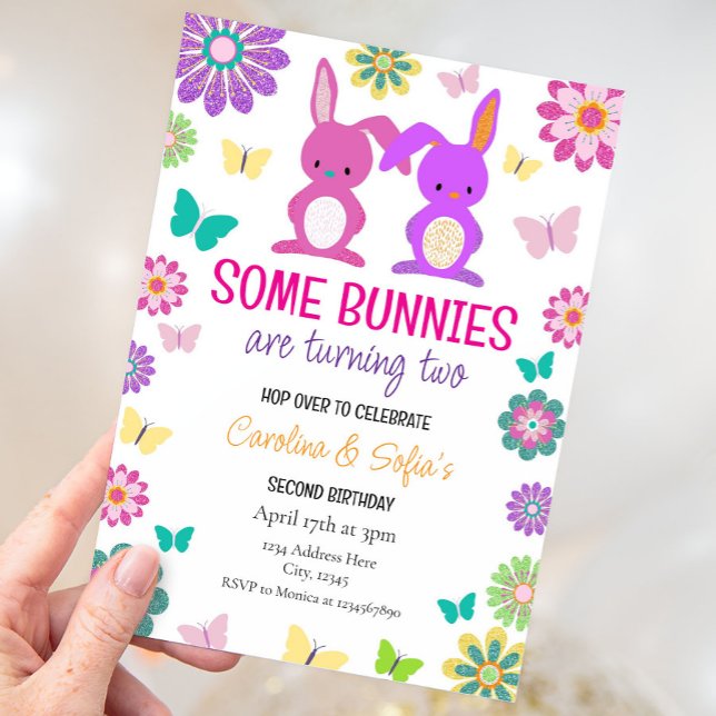 Easter Birthday Invitation for Siblings (Creator Uploaded)