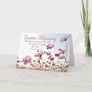 Easter Blessing Inspirational Bible Verse Holiday Card