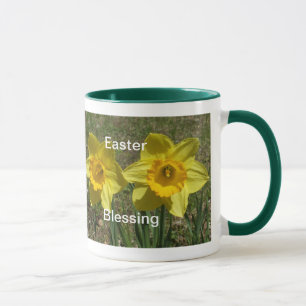 Easter Blessing-Two Yellow Daffodils Mug