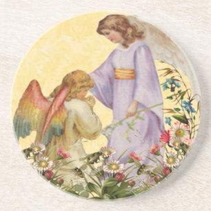 Easter Blessings Angel Coaster