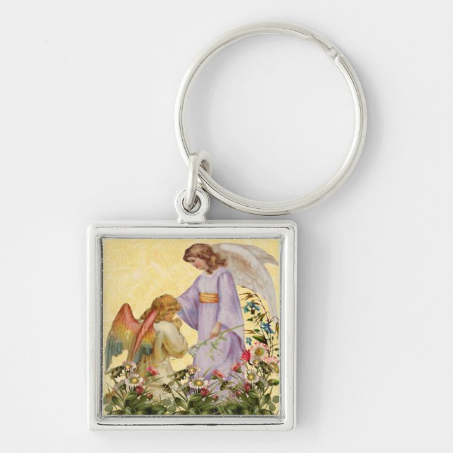Easter Blessings Angel Keychain (Front)