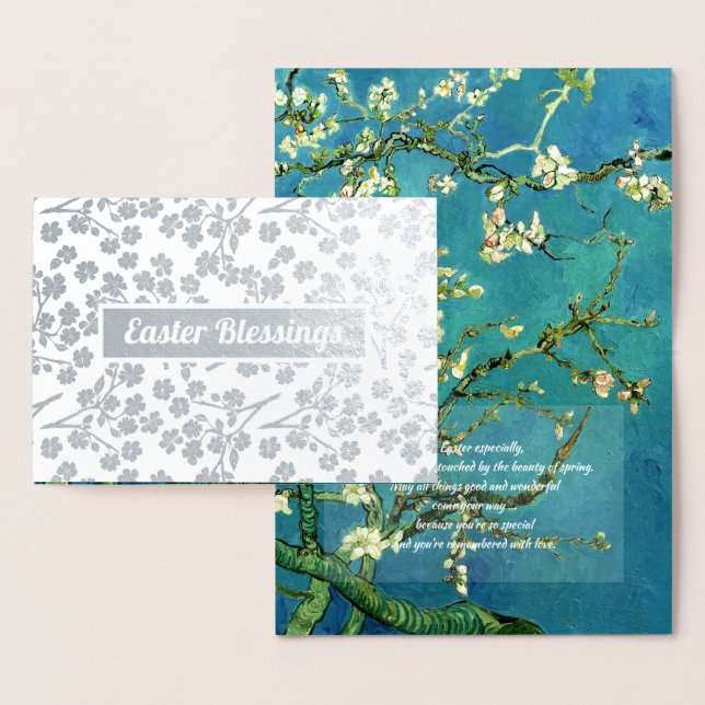 Easter Blessings. Fine Art Luxury  Foil Card (Display)