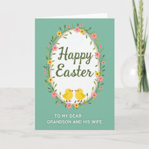 Easter Blessings Grandson Card