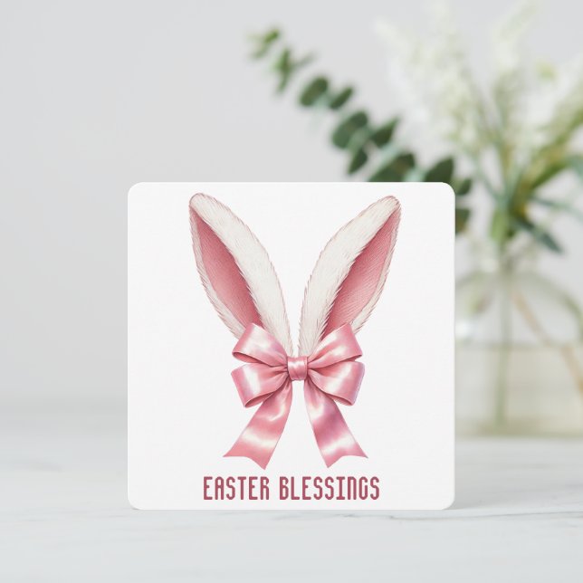 Easter Blessings Greeting Card (Standing Front)
