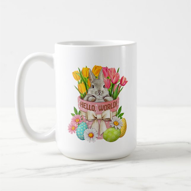 Easter Blessings-Hello World Coffee Mug (Left)