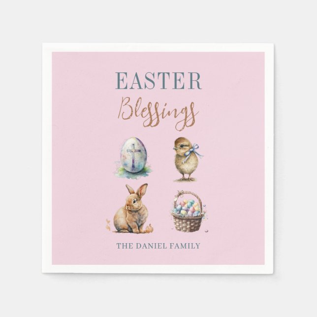 Easter Blessings Napkin (Front)