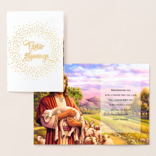 Easter Blessings. Real Foil Luxury Easter Cards