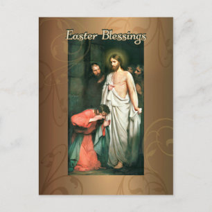 Easter Blessings, Resurrection of Jesus by C.Bloch Holiday Postcard