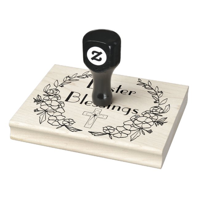 Easter Blessings Rubber Stamp (Stamp)