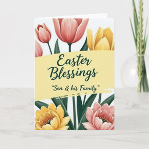 Easter Blessings Son Family Card