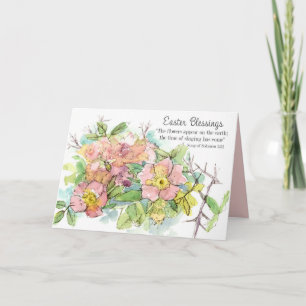 Easter Blessings Song of Solomon Wild Roses Card